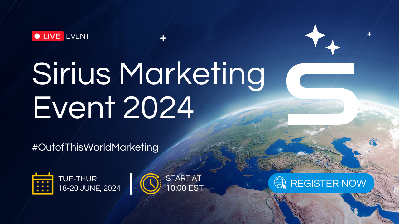 Sirius Marketing Event 2024, Online Event