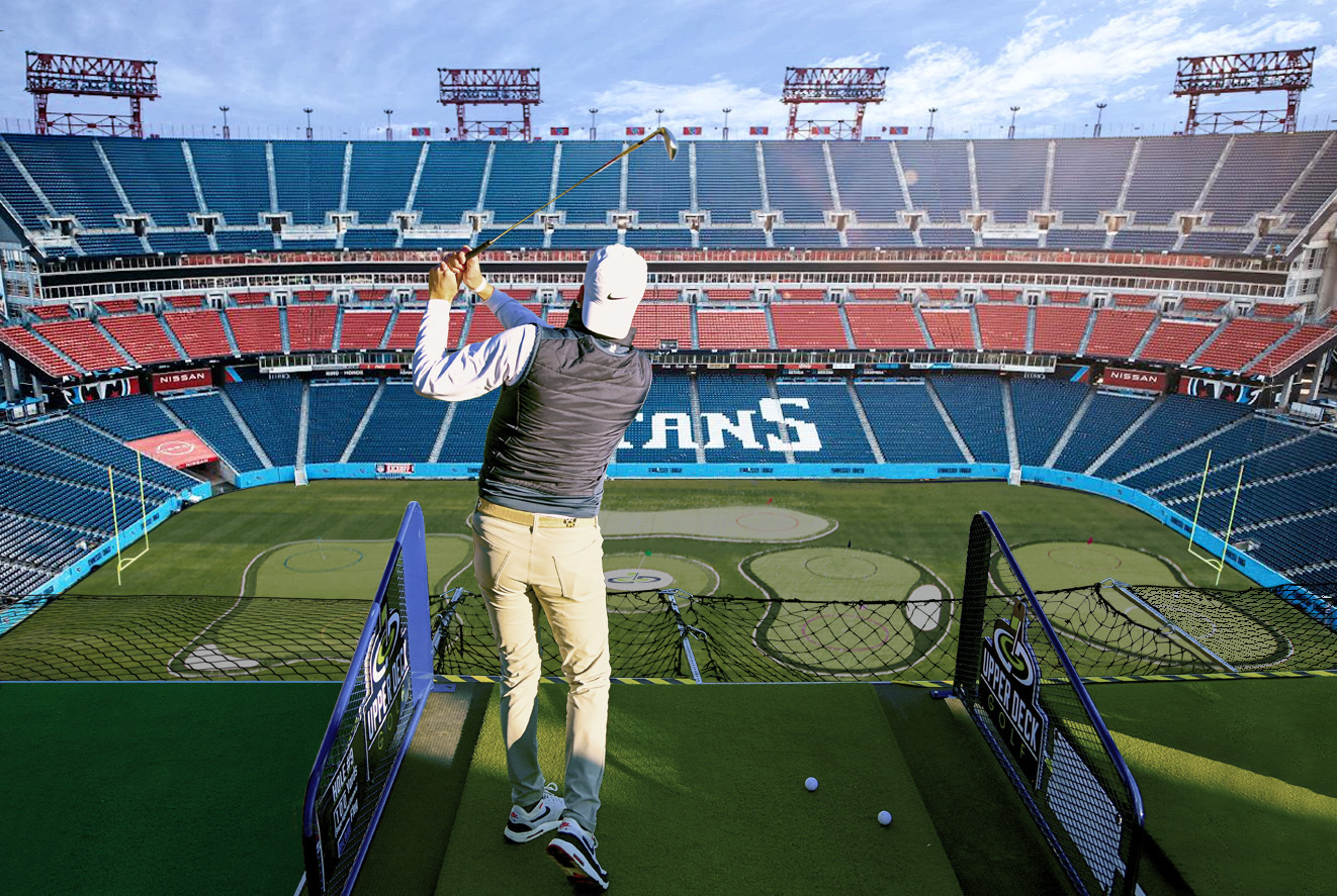 Upper Deck Golf at U.S. Nissan Stadium: March 2024, Nashville, Tennessee, United States