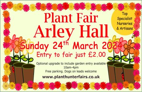 Spring Plant Hunters' Fair at Arley Hall and Gardens on Sunday 24th March, Northwich, England, United Kingdom