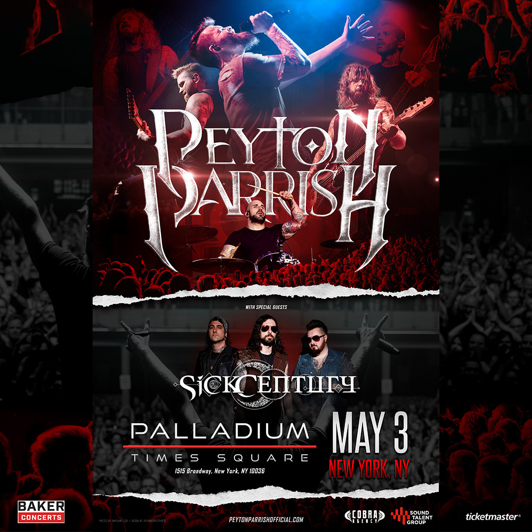 Peyton Parrish in concert in NYC on May 3rd with special guest Sick Century at Palladium Times Squar, New York, United States