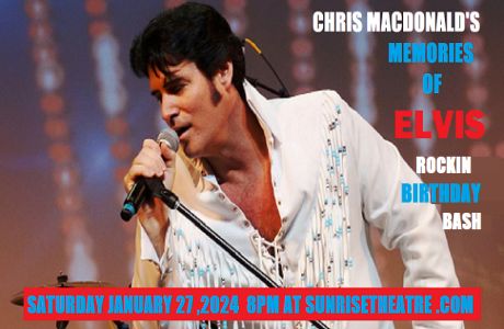 Chris MacDonald's Memories of Elvis Rockin Birthday Bash at the Sunrise Theatre Fort Pierce, Fort Pierce, Florida, United States
