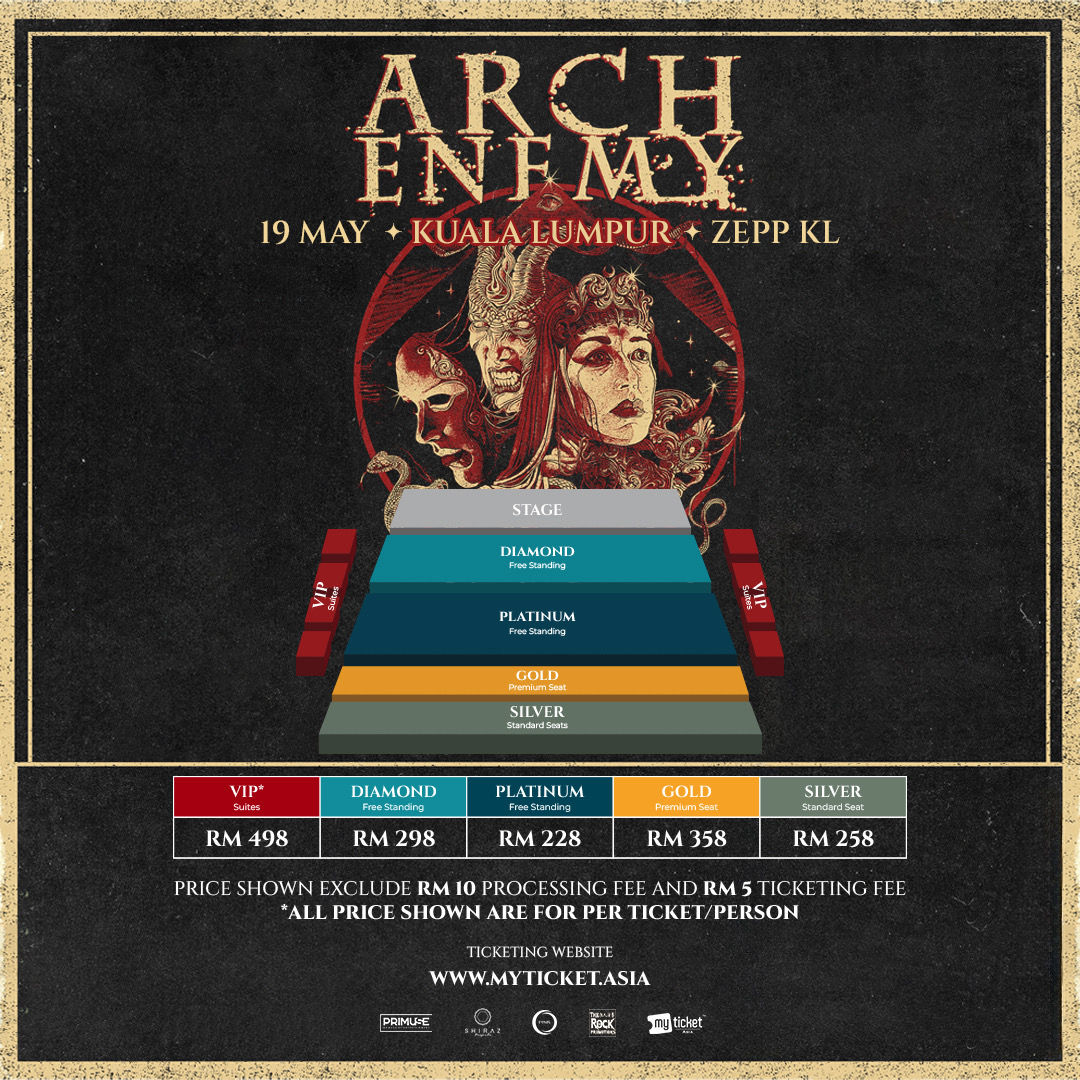 Arch Enemy: Deceivers Asia Tour 2024 Live in Kuala Lumpu, Kuala Lumpur, Malaysia