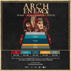Arch Enemy: Deceivers Asia Tour 2024 Live in Kuala Lumpu