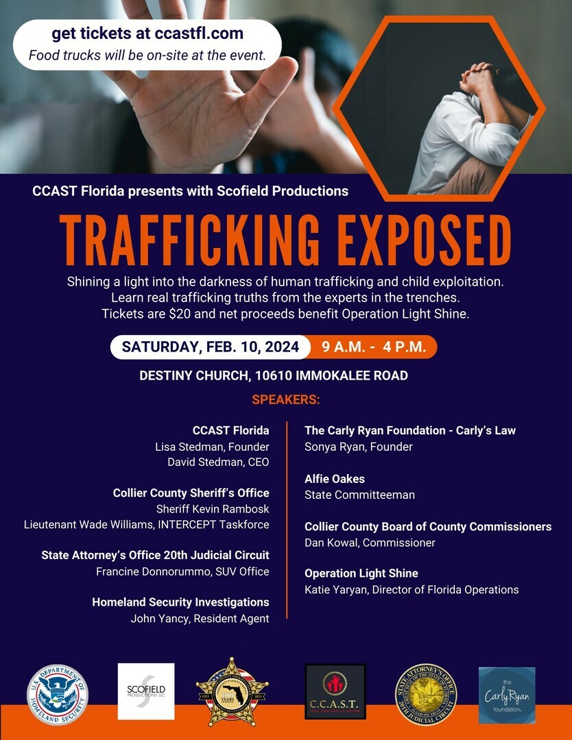 Trafficking Exposed - 10 Feb 2024, Naples, Florida, United States