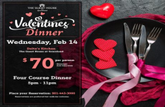 Valentine's Dinner at Graceland's Guest House Hotel