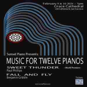 Music for Twelve Pianos at Grace Cathedral, San Francisco, California, United States