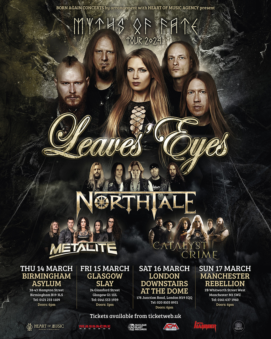 LEAVES' EYES at Academy 3 - Manchester, Manchester, England, United Kingdom