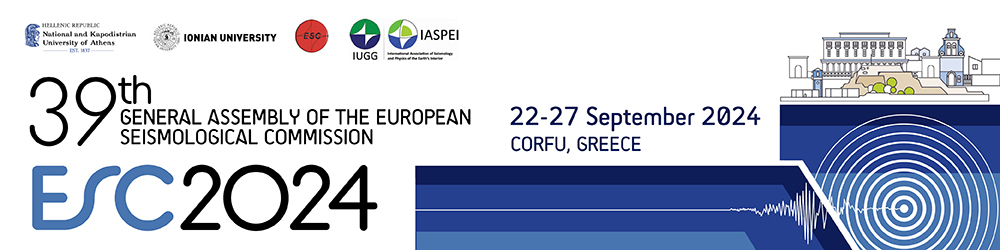 ESC2024 - 39th General Assembly of the European Seismological Commission, Corfu, Ionian Islands, Greece