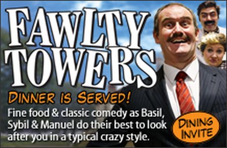 Fawlty Towers Comedy Dinner Show -12/04/2024, Banbury, England, United Kingdom