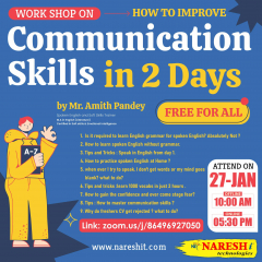 FREE Workshop on How to Improve Communication skills in NareshIT