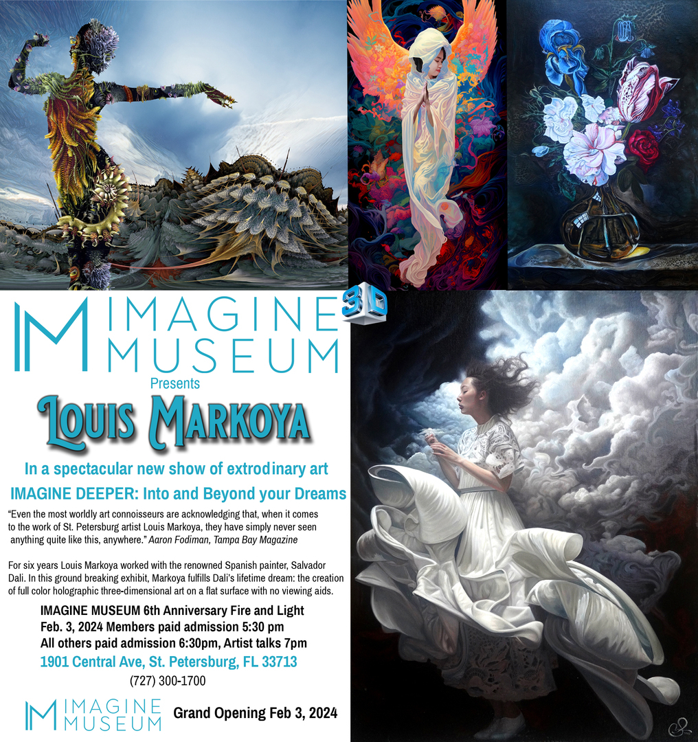 Louis Markoya's IMAGINE DEEPER: Into and Beyond Your Dreams and Imagine Museums 6th Anniversary Cel, St. Petersburg, Florida, United States