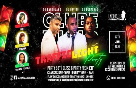 Kizomba Party: Clube Vicio - The Traffic Light Party with DJ Bangolano, DJ Gatito and DJ Dedysha, London, England, United Kingdom