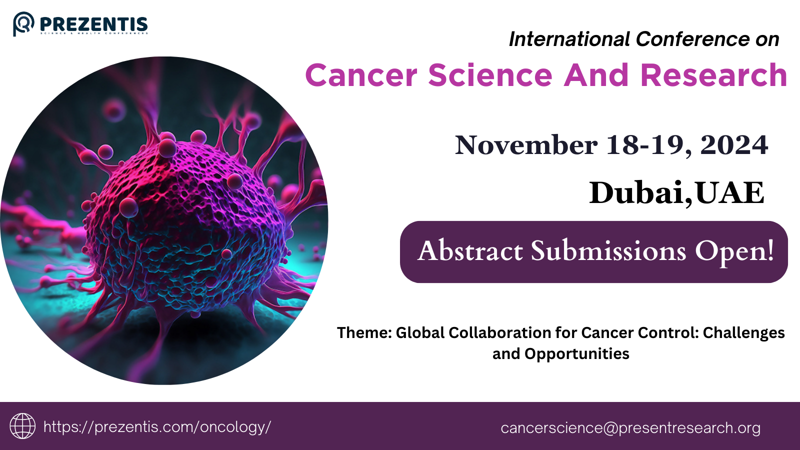 cancer science conference 2024, Dubai, United Arab Emirates