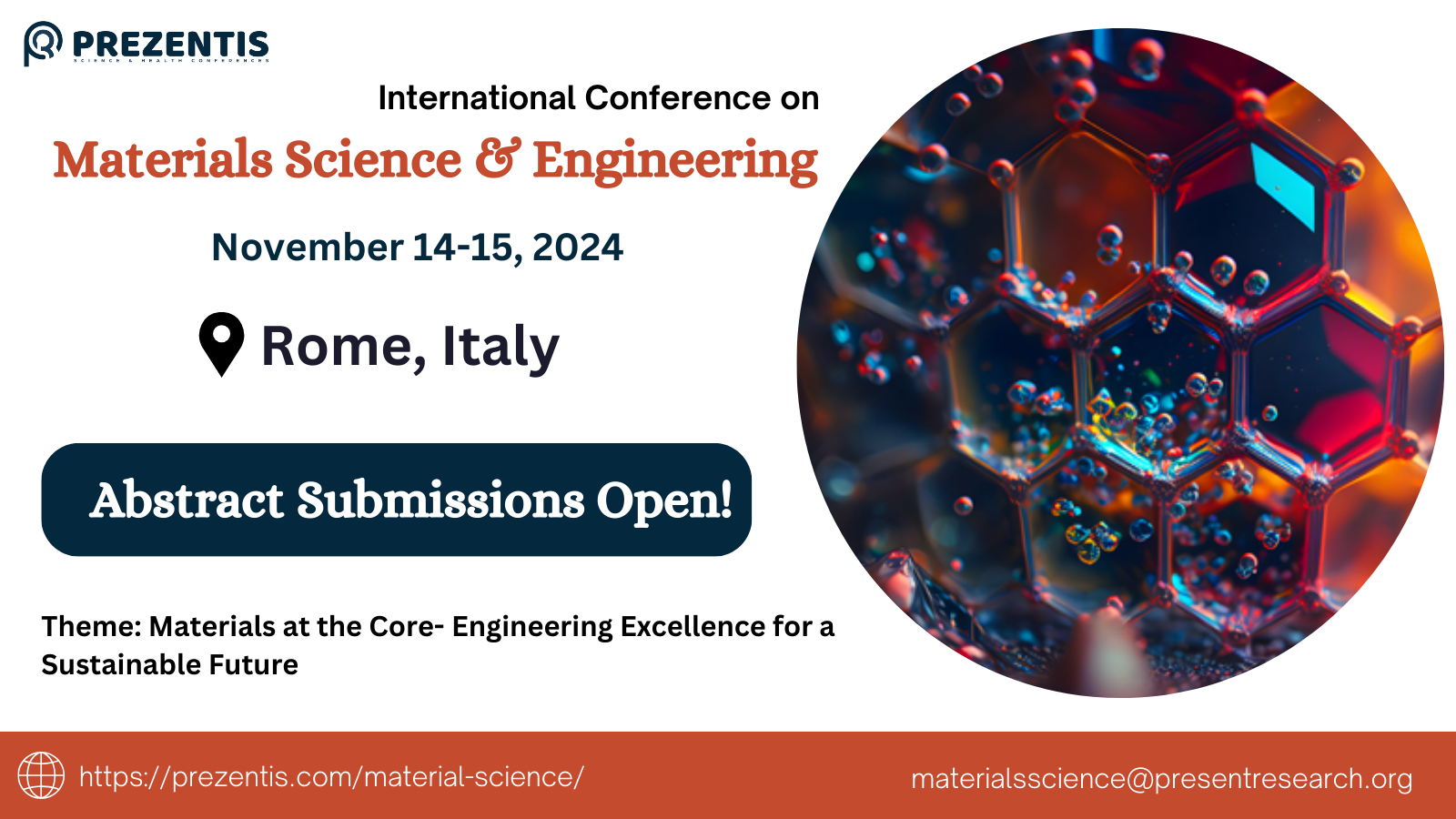 International Conference on Materials Science and Engineering 2024, Rome, Lazio, Italy