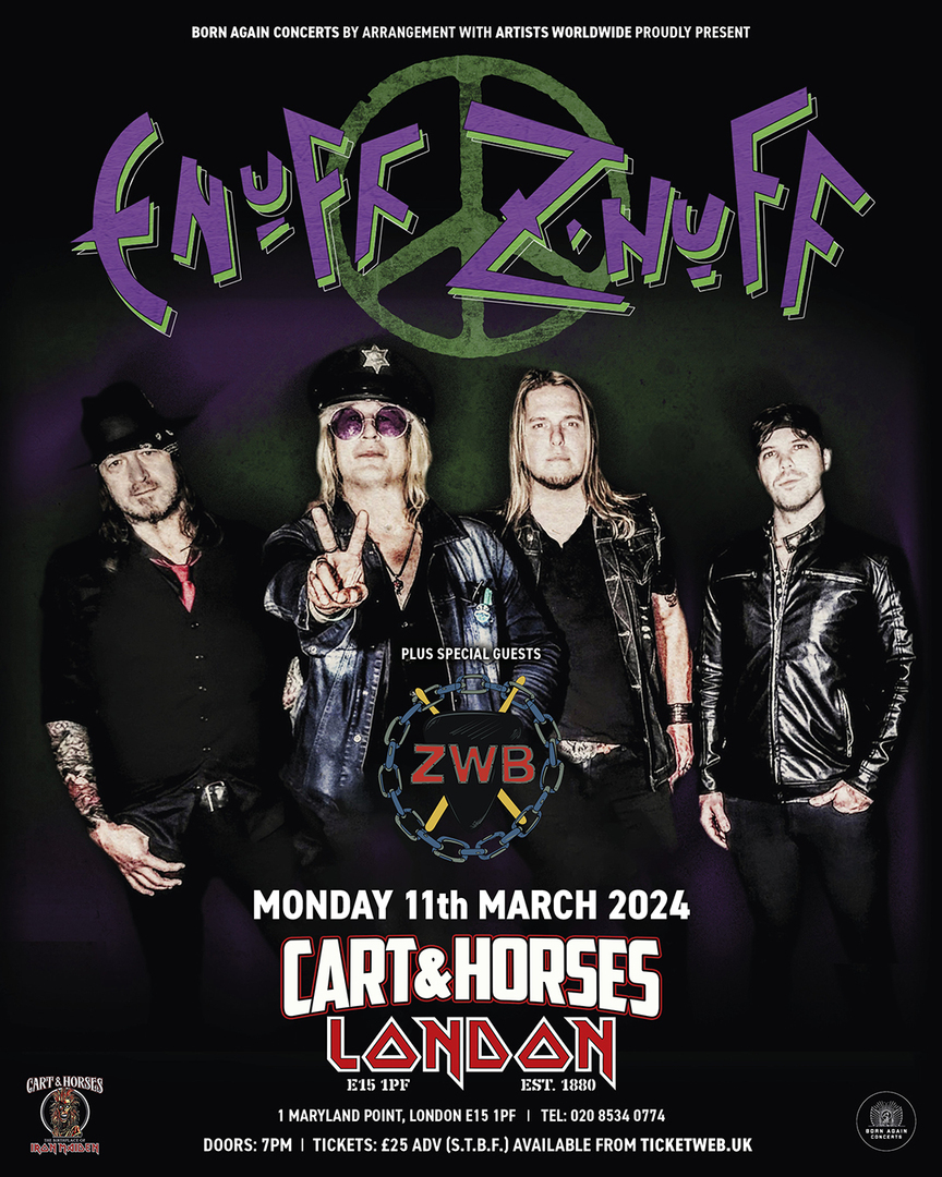 ENUFF Z'NUFF at The Cart and Horses - London, Winchester, England, United Kingdom