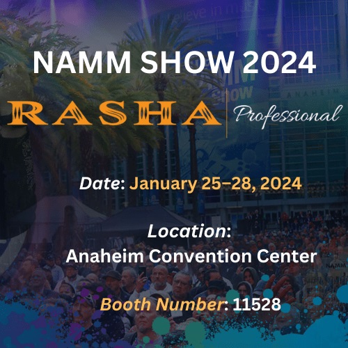 Rasha Professional Set to Illuminate NAMM Show 2024 with Cutting-Edge Lighting Solutions, Anaheim, California, United States