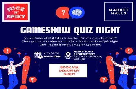 Market Halls Gameshow Quiz with Lee Peart, London, England, United Kingdom