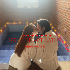 Sweetheart Baths February 9-12, 2024, at the Hygeia Bath House and Spa