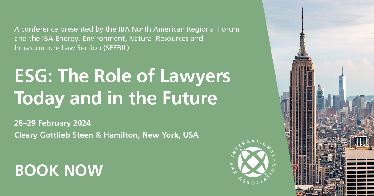 ESG: the role of lawyers today and in the future, New York, United States