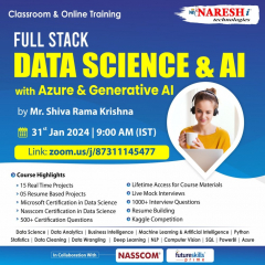 Best Full Stack Data Science & AI Training Institute In Hyderabad 2024 |NareshIT