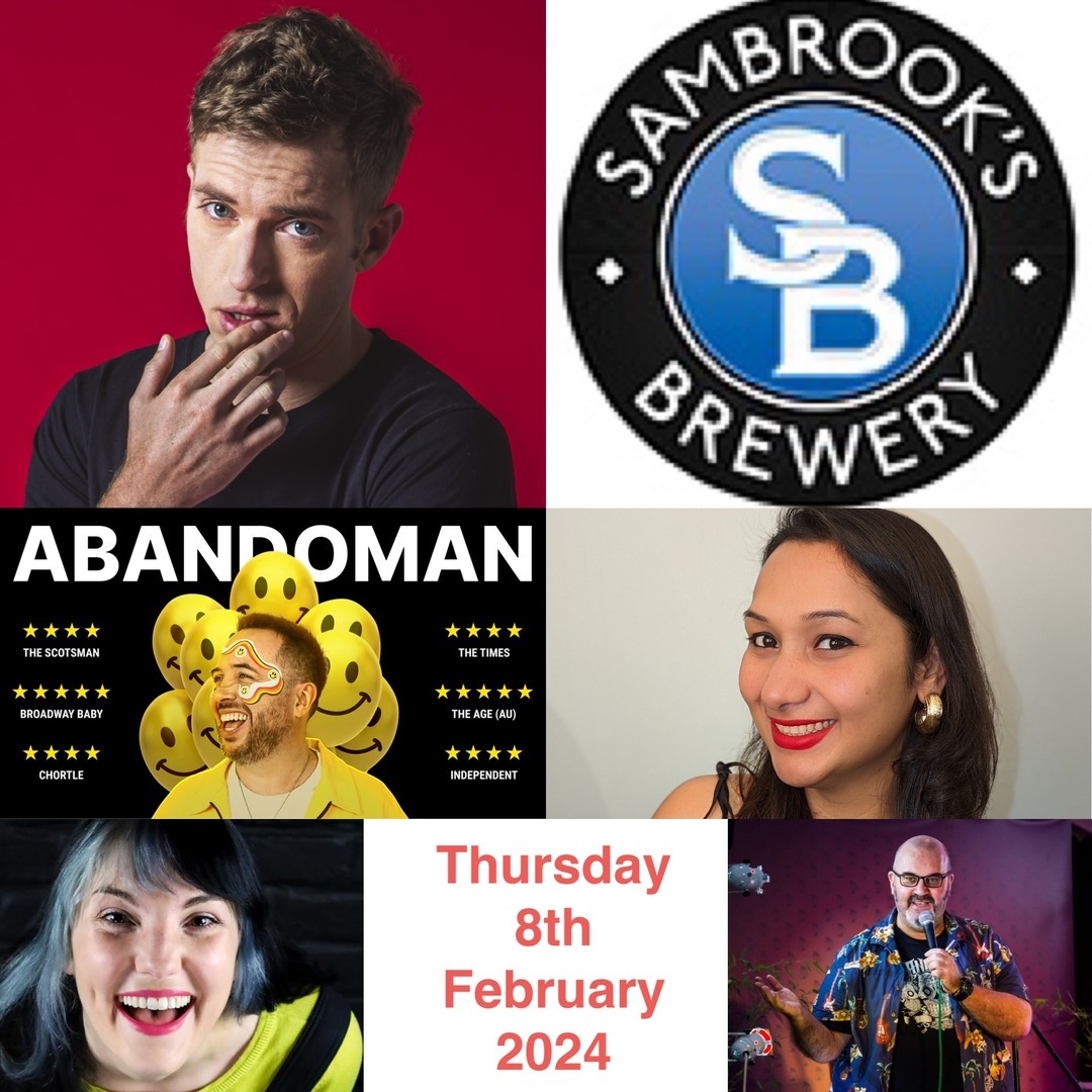 Sambrooks Comedy @ Sambrooks Brewery Wandsworth : Russell Hicks , Abandoman, Shruti Sharma and more, London, England, United Kingdom