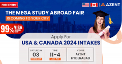 Azent Overseas Education Fair - Hyderabad - USA | Canada