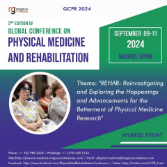 2nd Edition of Global Conference on Physical Medicine And Rehabilitation