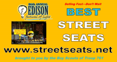 Edison Festival Grand Parade Street Seats