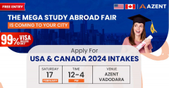 Azent Overseas Education Fair - Vadodara - USA | Canada