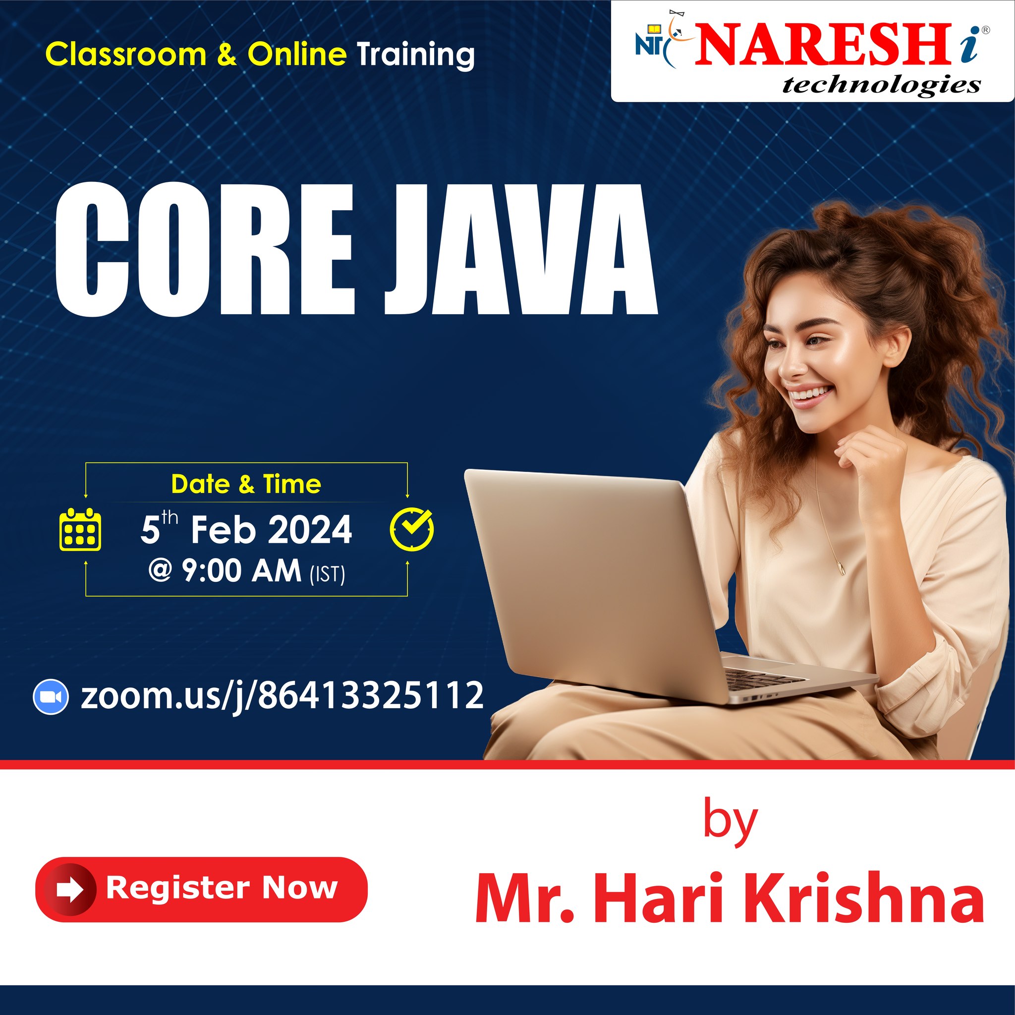 CORE JAVA ONLINE TRAINING IN NARESHIT -, Online Event