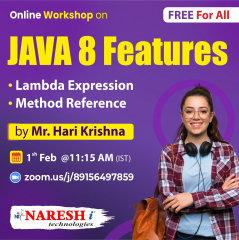 Free Online Workshop on Java 8 Features in NareshIT