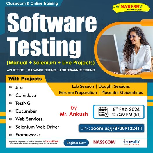 Best Software Testing Online Course - Naresh IT, Online Event