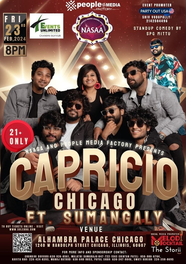 Band Capricio live Chicago Ft Sumangaly, Chicago, Illinois, United States