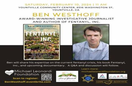Ben Westhoff Award-winning Journalist and Author of Fentanyl, Inc., Yountville, California, United States