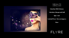 Valentine's Masquerade Ball and Welcome Drink at Flare Carnaby
