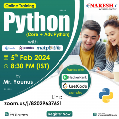 Best Python Online Training Institute In Hyderabad 2024 | NareshIT
