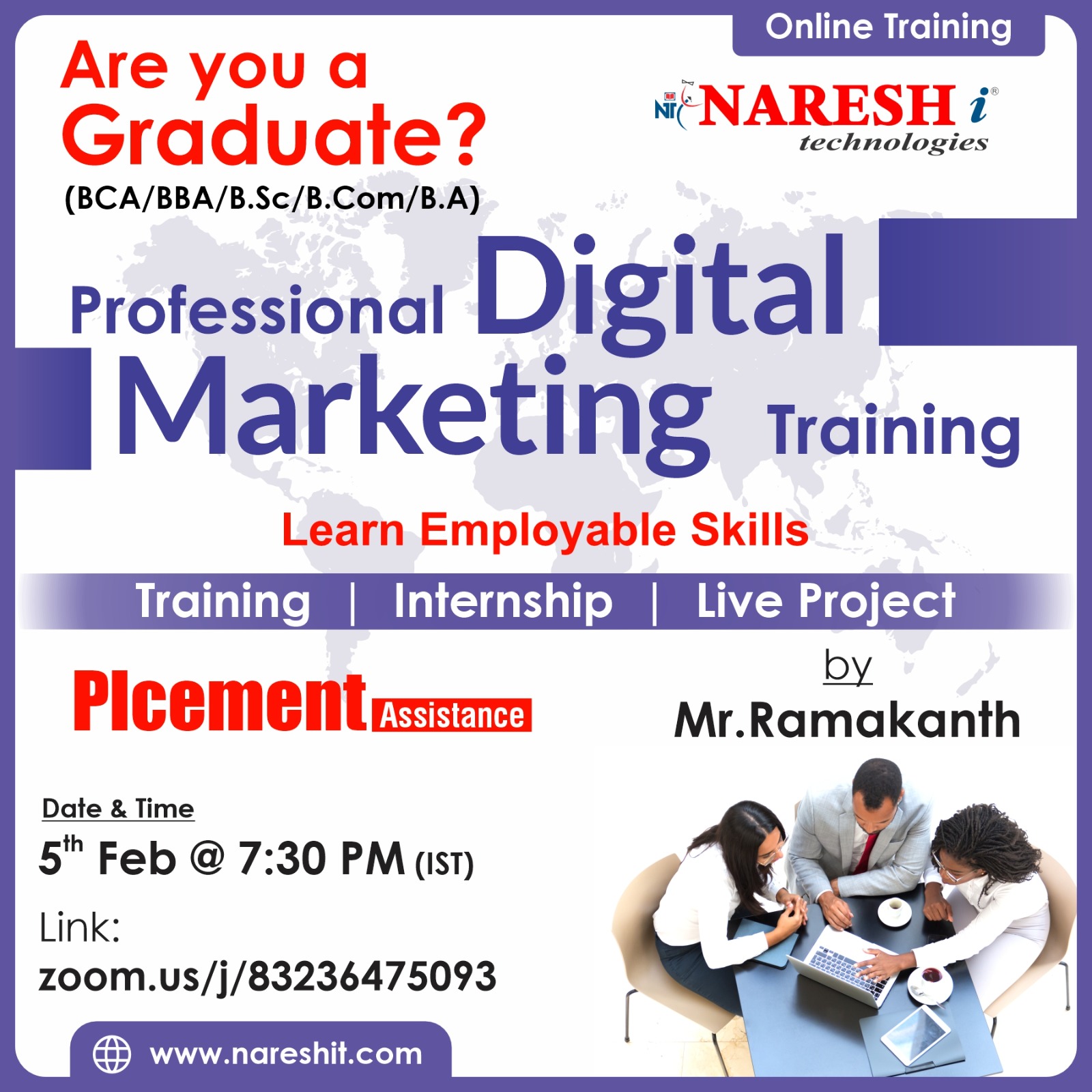Best Digital Marketing Online Training Institute In Hyderabad 2024 | NareshIT, Online Event