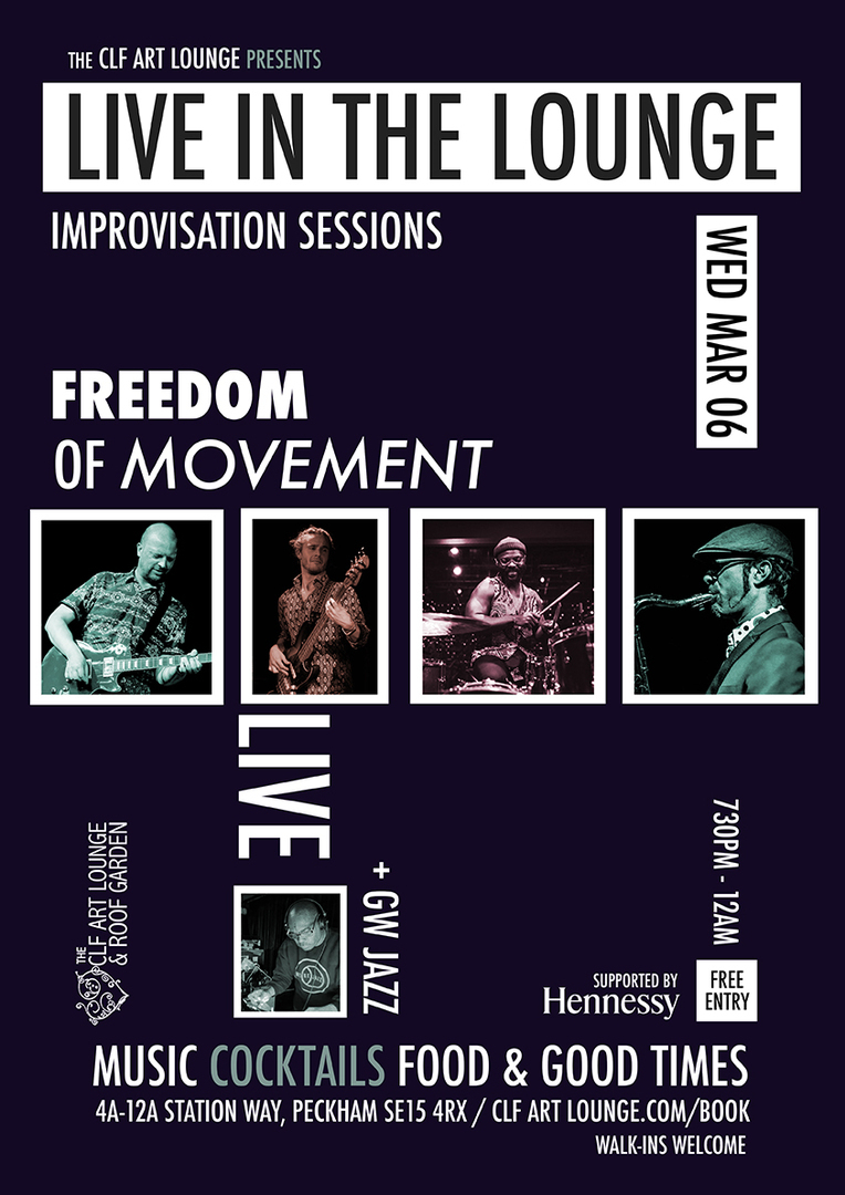 Freedom Of Movement Live In the Lounge Improvisation Session + GW Jazz, London, England, United Kingdom
