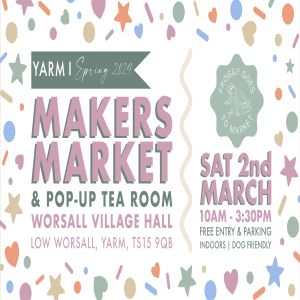Spring Makers Market Yarm Saturday 2nd March 2024 by Froggy Goes To Market, Yarm, England, United Kingdom