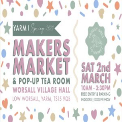 Spring Makers Market Yarm Saturday 2nd March 2024 by Froggy Goes To Market