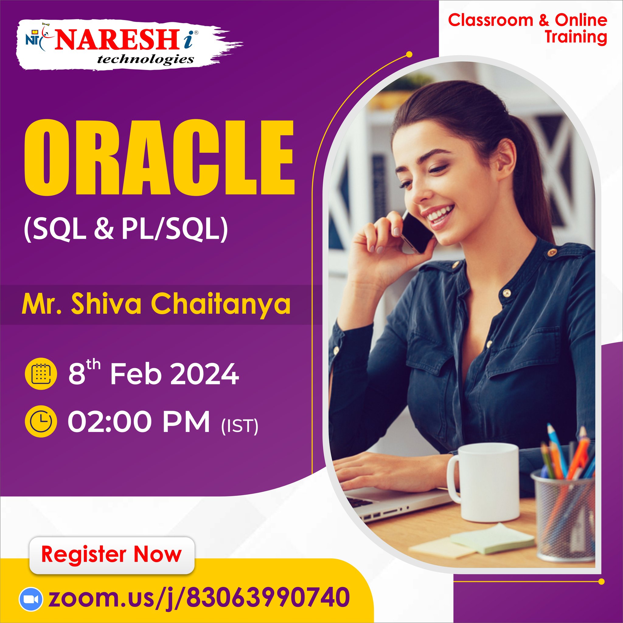 Free Demo On ORACLE 8th Feb - Naresh IT, Online Event