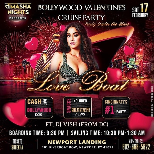 CINCINNATI- BOLLYWOOD VALENTINES CRUISE, Nelson, Kentucky, United States