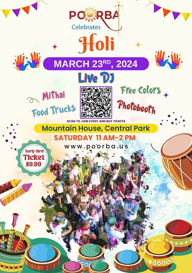 Holi 3.0 Poorba 2024, Mono, California, United States