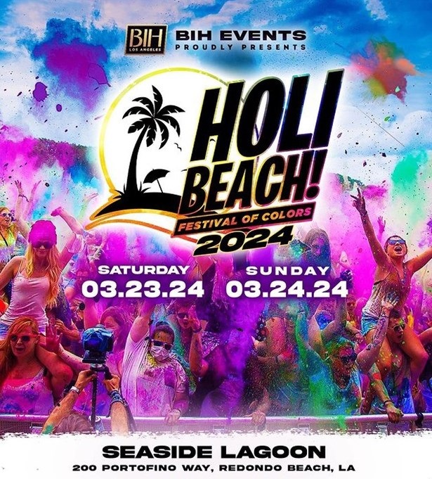Holi Beach Music Festival in Los Angeles on March 23rd and 24th, Riverside, California, United States