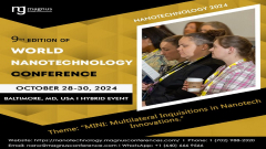 9th Edition of World Nanotechnology Conference
