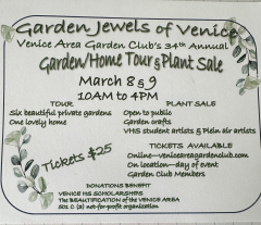 Venice Area Garden/Home Tour and Plant Sale