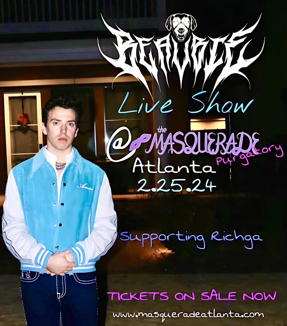 Metal Artist BEAUBIE in His Debut Concert Supporting RICHGA's Bloody Disco Tears Tour, Atlanta, Georgia, United States
