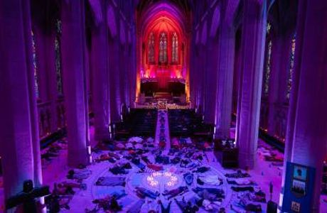 Sound Baths at Grace Cathedral, San Francisco, California, United States