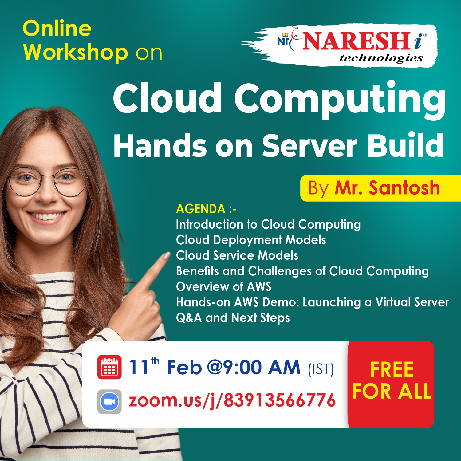 Workshop on Cloud Computing, Online Event