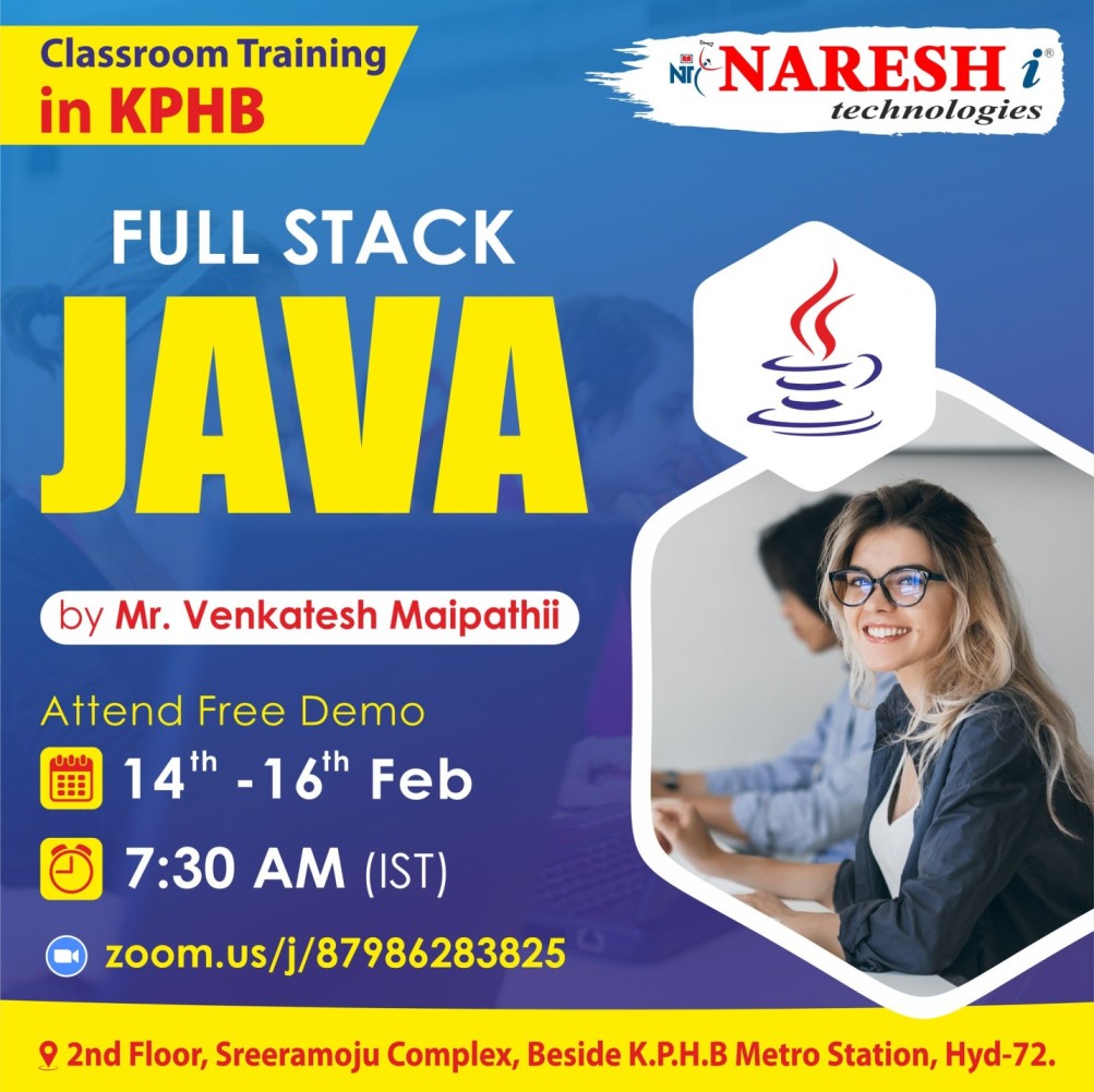 Best Full Stack Java Training Institute In KPHB  Hyderabad 2024 | NareshIT, Online Event